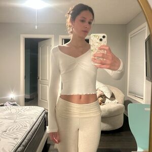 Princess Polly White Long Sleeve Top